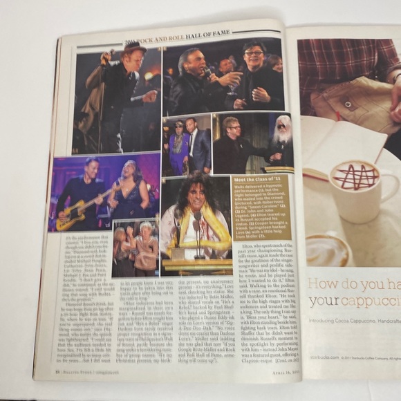 Rolling Stone Mag 2011-#1128-Rihanna-Gervais-Britney Spears-Liz Taylor-War. - Picture 5 of 11